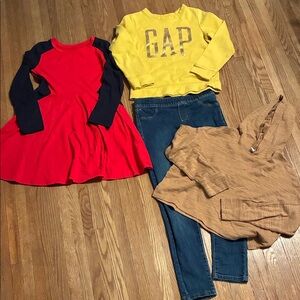 Assorted Size 10-12 Kids Sweatshirt, Shirt, Jeans and Dress